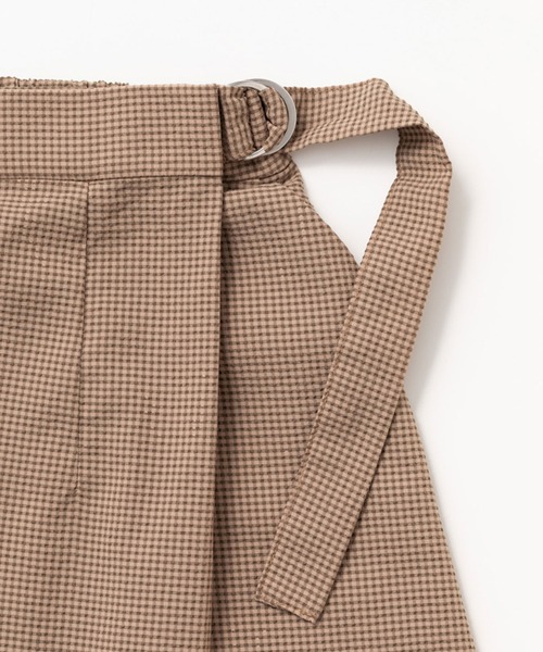 THOUSAND MILE（サウザンドマイル）の「[L's]WRAPPED SKIRT HIGH AIR PERMEABILITY CHECK/ラップスカート（スカート・レディース・ブルー系その他/ブラック系その他/ブラウン系その他・L/M）」の15枚目の写真