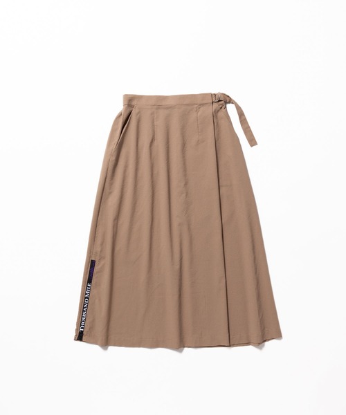 THOUSAND MILE（サウザンドマイル）の「[L's]WRAPPED SKIRT HIGH AIR PERMEABILITY CHECK/ラップスカート（スカート・レディース・ブルー系その他/ブラック系その他/ブラウン系その他・L/M）」の7枚目の写真