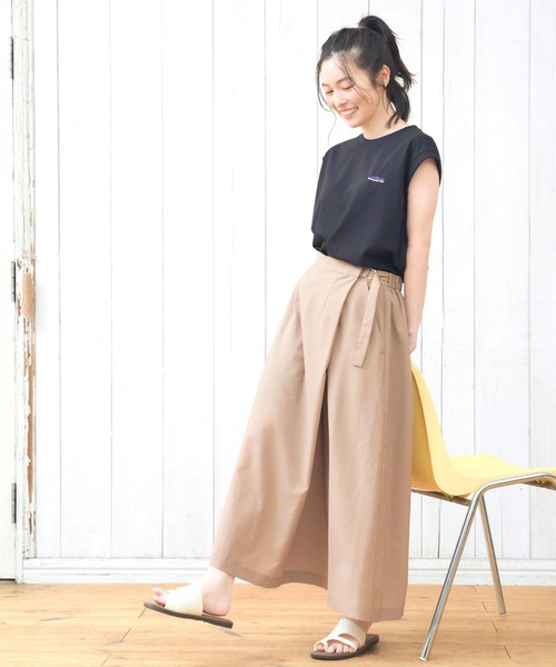 THOUSAND MILE（サウザンドマイル）の「[L's]WRAPPED SKIRT HIGH AIR PERMEABILITY CHECK/ラップスカート（スカート・レディース・ブルー系その他/ブラック系その他/ブラウン系その他・L/M）」の17枚目の写真