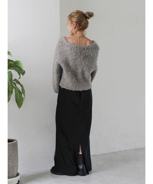 Ungrid(アングリッド)の「ダブルジップVネックニットカーディガン(ニット/セーター・レディース・グレー/イエロー/ブラウン・FREE)」の12枚目の写真