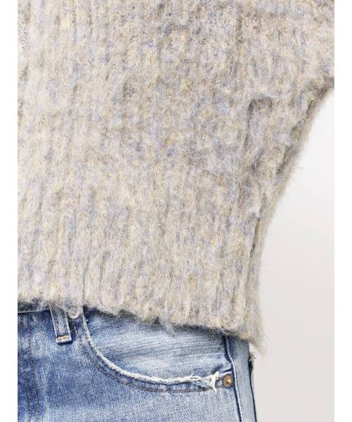 Ungrid(アングリッド)の「ダブルジップVネックニットカーディガン(ニット/セーター・レディース・グレー/イエロー/ブラウン・FREE)」の6枚目の写真