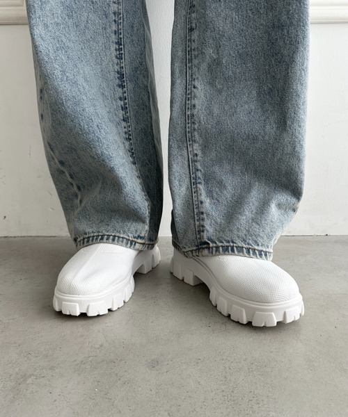 wears(ウェアーズ)の「厚底ニットショートブーツ(ブーツ・レディース・ブラウン/ホワイト/ブラック・24.5cm/23.5cm)」の22枚目の写真