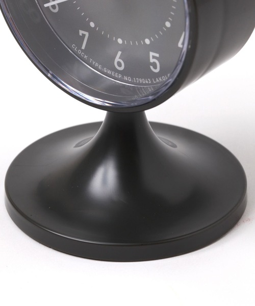 LAKOLE（ラコレ）の「ラウンドスタンドクロック / 601332（置時計・レディース・アイボリー/チャコール・FREE）」の9枚目の写真