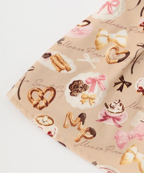 セール】カフェ柄 キャミワンピース（ワンピース）｜mezzo piano