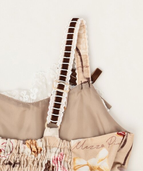 セール】カフェ柄 キャミワンピース（ワンピース）｜mezzo piano