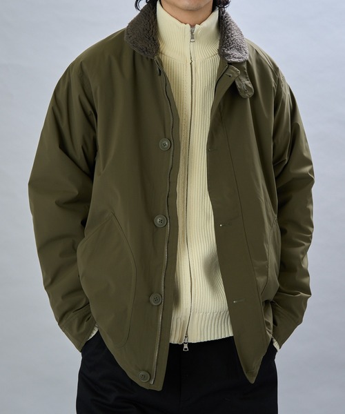 ジャケット・アウター mari セール】【A by MAGASIN DE MODE】N-1 衿ボア付き デッキジャケット