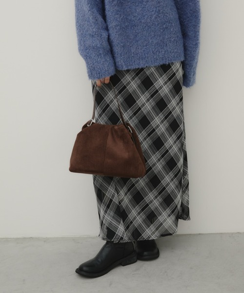 Aunt Marie's（アントマリーズ）の「スウェードギャザーショルダーバッグ（ショルダーバッグ・レディース・ブラウン/ブラック/ブルー・FREE）」の18枚目の写真