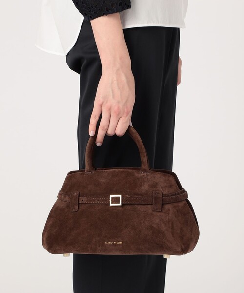 MANU ATELIER（マニュ アトリエ）の「MANU ATELIER LE CAMBON 25 ハンドバッグ（ハンドバッグ・レディース・ダークブラウン・FREE）」の2枚目の写真