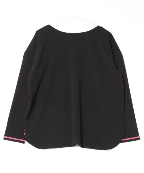Q（キュー）の「ジョーゼットプリントロンT（Tシャツ/カットソー・レディース・ホワイト/ブラック/ホワイト系その他・MEDIUM）」の5枚目の写真