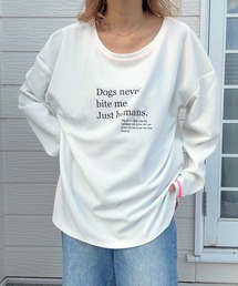 Q | ジョーゼットプリントロンT(Tシャツ/カットソー)