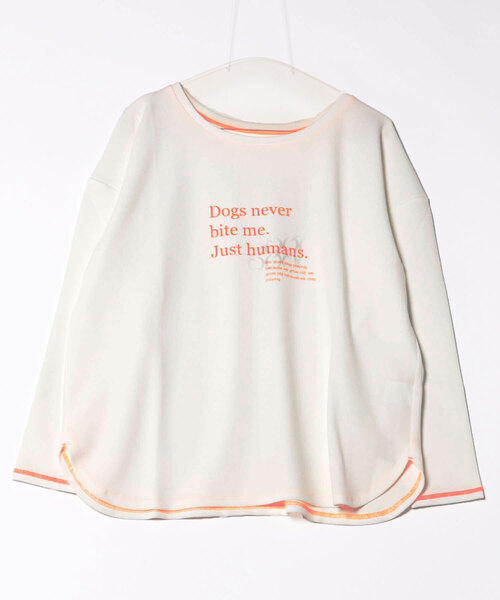 Q（キュー）の「ジョーゼットプリントロンT（Tシャツ/カットソー・レディース・ホワイト/ブラック/ホワイト系その他・MEDIUM）」の18枚目の写真