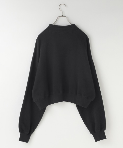 LOWRYS FARM(ローリーズファーム)の「ハイネックZIPウラケLS 580989(スウェット・レディース・ブラウン/グレー/ブラック・FREE)」の4枚目の写真