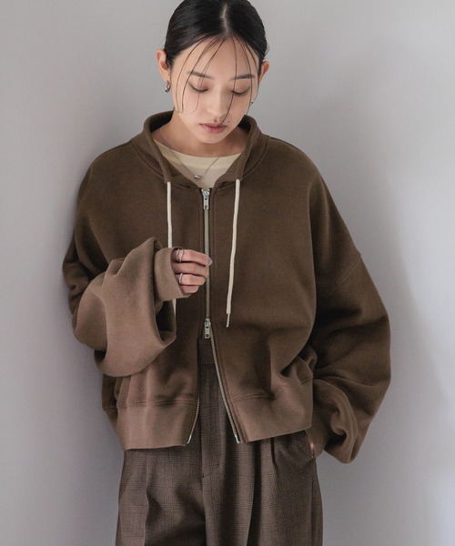 LOWRYS FARM(ローリーズファーム)の「ハイネックZIPウラケLS 580989(スウェット・レディース・ブラウン/グレー/ブラック・FREE)」の17枚目の写真