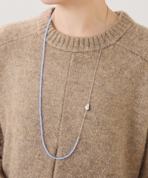 PAPILLONNER（パピヨネ）の「ビーズ2WAYネックレス（ネックレス・レディース・シルバー/ゴールド・FREE）」の4枚目の写真