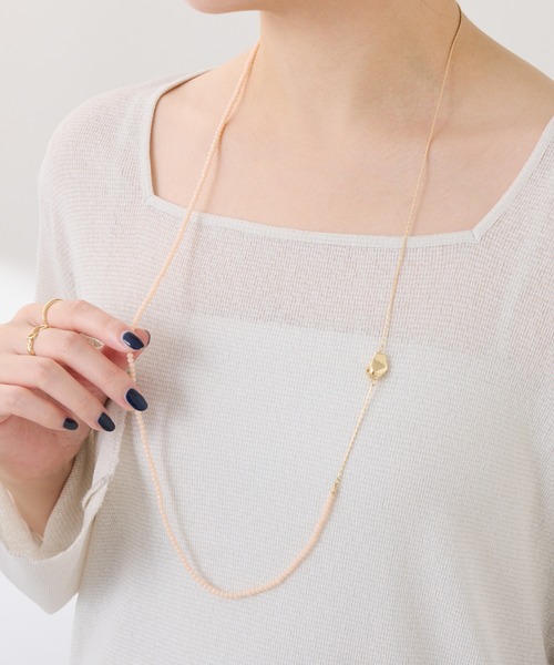 PAPILLONNER（パピヨネ）の「ビーズ2WAYネックレス（ネックレス・レディース・シルバー/ゴールド・FREE）」の6枚目の写真