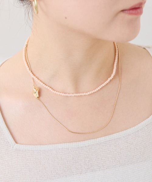 PAPILLONNER（パピヨネ）の「ビーズ2WAYネックレス（ネックレス・レディース・シルバー/ゴールド・FREE）」の7枚目の写真