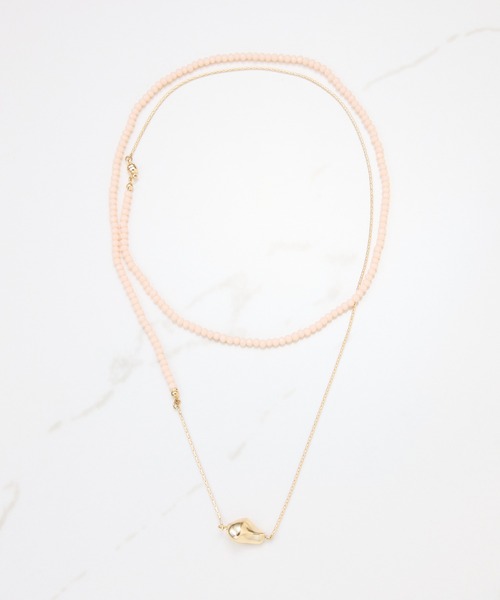 PAPILLONNER（パピヨネ）の「ビーズ2WAYネックレス（ネックレス・レディース・シルバー/ゴールド・FREE）」の9枚目の写真