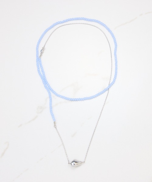 PAPILLONNER（パピヨネ）の「ビーズ2WAYネックレス（ネックレス・レディース・シルバー/ゴールド・FREE）」の8枚目の写真