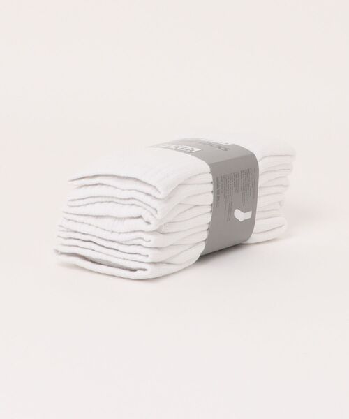 PRO CLUB (プロクラブ)の「【PRO CLUB】Heavyweight Crew Socks(3pairs) 3足セット クルーソックス P-183CR UNTR(ソックス/靴下・メンズ・ホワイト/ブラック/グレー・L/M)」の5枚目の写真