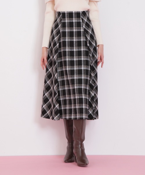 JILL by JILL STUART(ジルバイジルスチュアート)の「◇ロービングチェック(スカート・レディース・ホワイト系その他/ブラック系その他・MEDIUM/SMALL)」の8枚目の写真