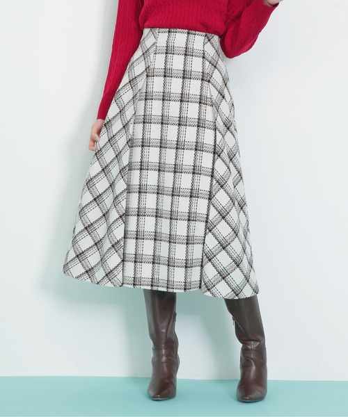 JILL by JILL STUART(ジルバイジルスチュアート)の「◇ロービングチェック(スカート・レディース・ホワイト系その他/ブラック系その他・MEDIUM/SMALL)」の16枚目の写真