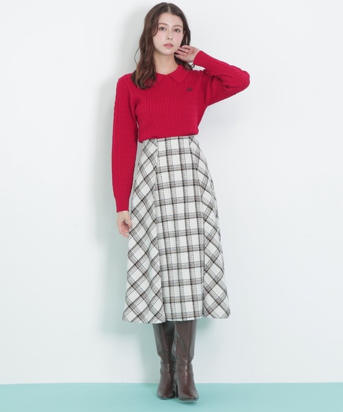JILL by JILL STUART(ジルバイジルスチュアート)の「◇ロービングチェック(スカート・レディース・ホワイト系その他/ブラック系その他・MEDIUM/SMALL)」の13枚目の写真