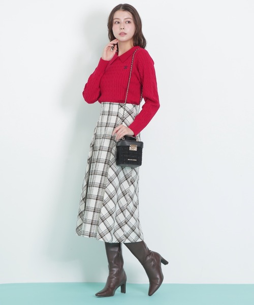 JILL by JILL STUART(ジルバイジルスチュアート)の「◇ロービングチェック(スカート・レディース・ホワイト系その他/ブラック系その他・MEDIUM/SMALL)」の14枚目の写真