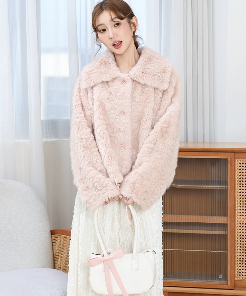 ジャケット・アウター ClaireS Heather（ヘザー） ブルゾン アウター シャーリングシアーブルゾン