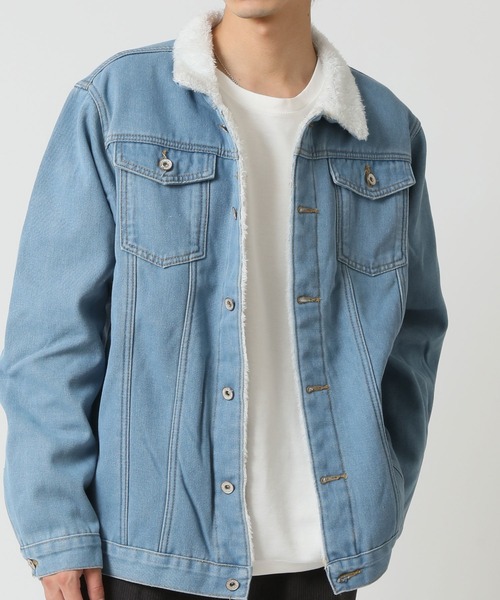 裏ボアデニムジャケット / トラッカージャケット（デニムジャケット