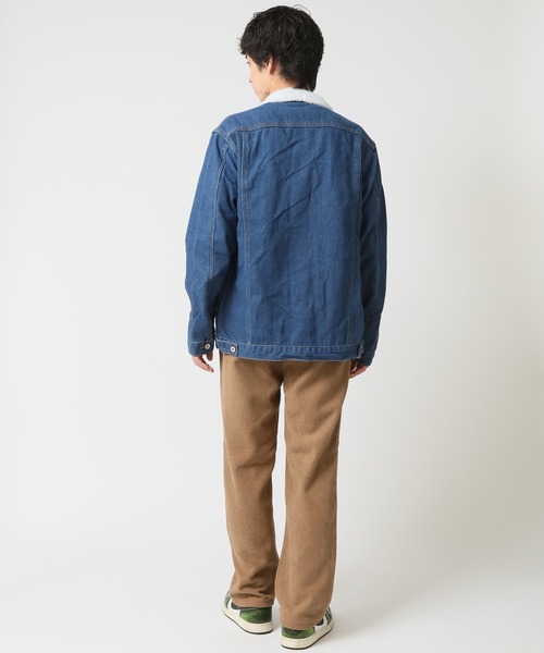 ARCADE(アーケード)の「裏ボアデニムジャケット / トラッカージャケット(デニムジャケット・メンズ・インディゴブルー/ブラック/ライトブルー・M/L/XL)」の11枚目の写真