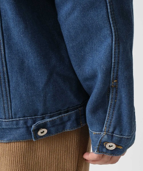 ARCADE(アーケード)の「裏ボアデニムジャケット / トラッカージャケット(デニムジャケット・メンズ・インディゴブルー/ブラック/ライトブルー・M/L/XL)」の13枚目の写真