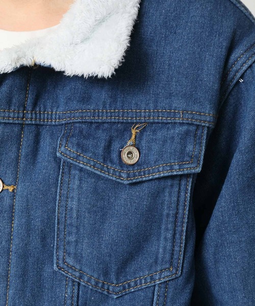 ARCADE(アーケード)の「裏ボアデニムジャケット / トラッカージャケット(デニムジャケット・メンズ・インディゴブルー/ブラック/ライトブルー・M/L/XL)」の16枚目の写真