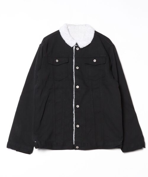 ARCADE(アーケード)の「裏ボアデニムジャケット / トラッカージャケット(デニムジャケット・メンズ・インディゴブルー/ブラック/ライトブルー・M/L/XL)」の18枚目の写真