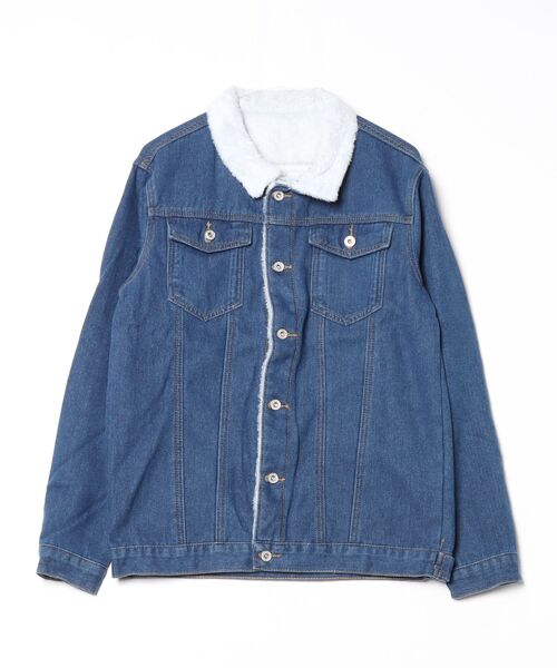 ARCADE(アーケード)の「裏ボアデニムジャケット / トラッカージャケット(デニムジャケット・メンズ・インディゴブルー/ブラック/ライトブルー・M/L/XL)」の17枚目の写真