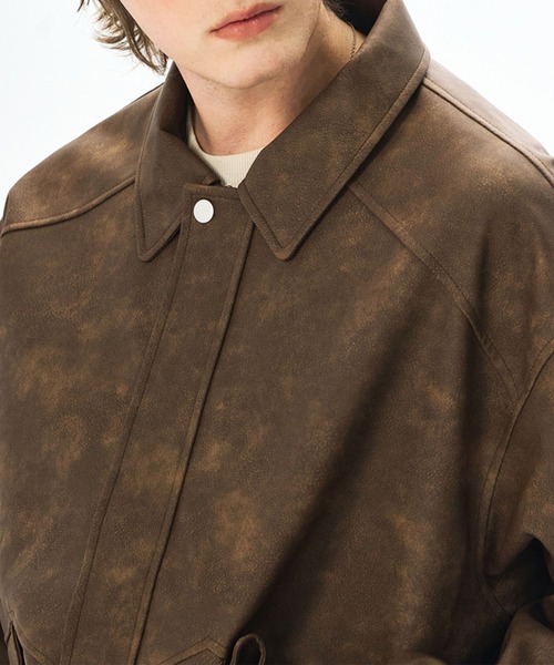 aimoha（アイモハ）の「フェイクスエード ジップジャケット/Faux suede zip jacket（ブルゾン・メンズ・ダークグレー/ブラウン/グリーン・LARGE/X-LARGE/MEDIUM）」の19枚目の写真