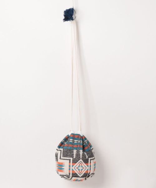PENDLETON(ペンドルトン)の「【PENDLTON:ペンドルトン】PWM JQ Draw Pouch Chacoal/巾着バッグ(ハンドバッグ・レディース・ネイビー・FREE)」の2枚目の写真