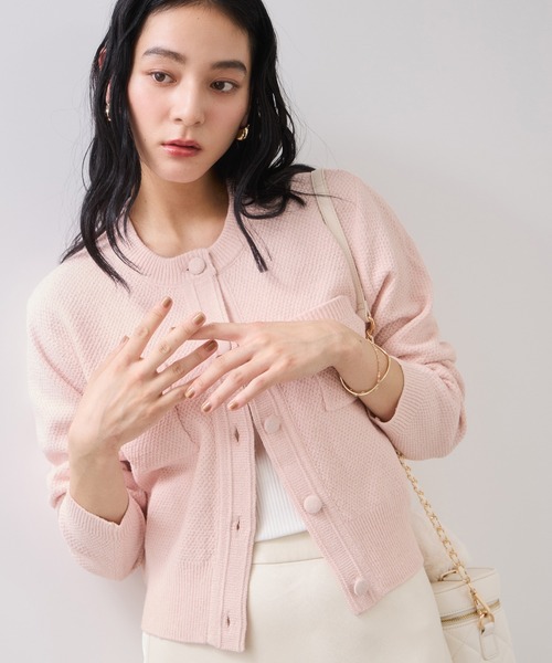 セール】くるみ釦ニットカーディガン（カーディガン/ボレロ）｜VIS