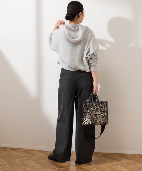 INSCRIRE /アンスクリア】Navy Zip Hoodie：パーカー（パーカー