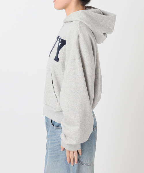 INSCRIRE /アンスクリア】Navy Zip Hoodie：パーカー（パーカー