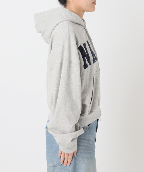 INSCRIRE /アンスクリア】Navy Zip Hoodie：パーカー（パーカー