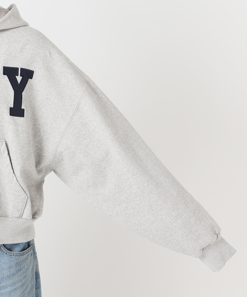 INSCRIRE /アンスクリア】Navy Zip Hoodie：パーカー（パーカー