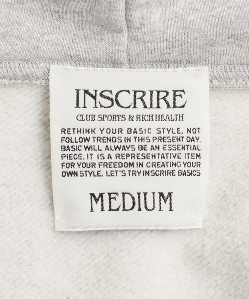 INSCRIRE（アンスクリア）の「【INSCRIRE /アンスクリア】Navy Zip Hoodie：パーカー（パーカー・レディース・チャコールグレー・MEDIUM）」の15枚目の写真