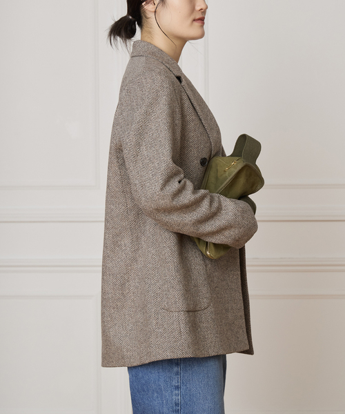 セール】IENA LA BOUCLE ヘリンボーンジャケット（テーラード