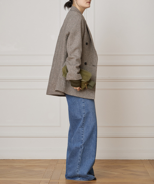 IENA LA BOUCLE（イエナラブークル）の「IENA LA BOUCLE ヘリンボーンジャケット（テーラードジャケット・レディース・チョコ・FREE）」の17枚目の写真