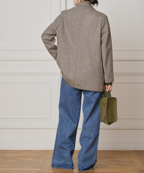 IENA LA BOUCLE ウィンドペン テーラードジャケット IENA LA BOUCLE（イエナラブークル）の「IENA LA BOUCLE リネン