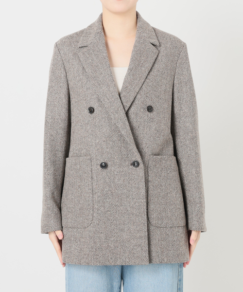 セール】IENA LA BOUCLE ヘリンボーンジャケット（テーラード