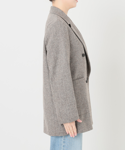 IENA LA BOUCLE（イエナラブークル）の「IENA LA BOUCLE ヘリンボーンジャケット（テーラードジャケット・レディース・チョコ・FREE）」の22枚目の写真