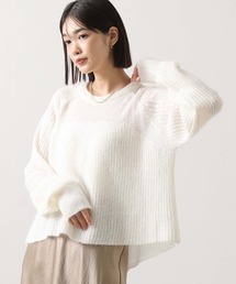 Audrey and john wad白ニット Audrey and John Wad（オードリーアンドジョンワッド） カーディガン