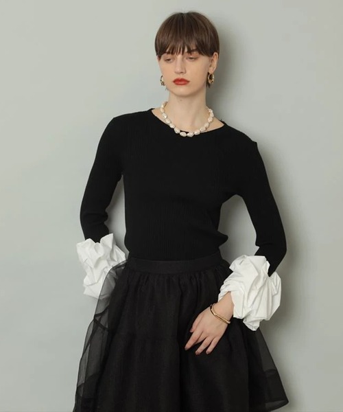 CADUNE（カデュネ）の「袖バルーンニット（ニット/セーター）」 - WEAR