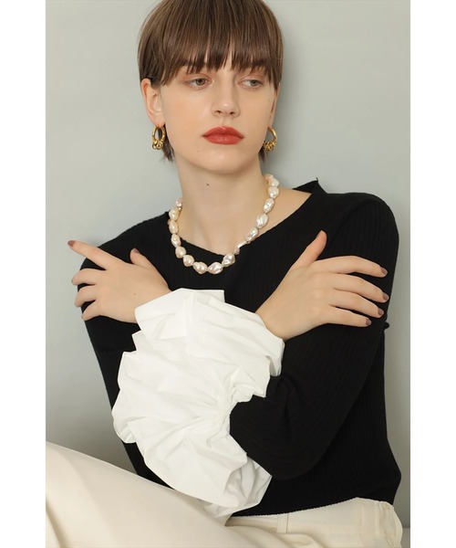 袖バルーンニット（ニット/セーター）｜CADUNE（カデュネ）の